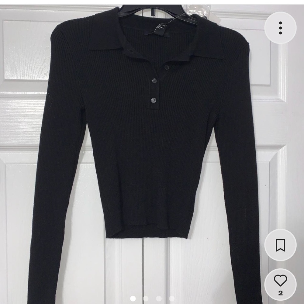 Forever 21 Polo Crop Top